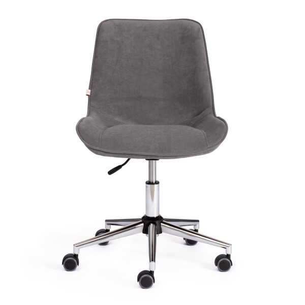 Кресло офисное TetChair «Style» (флок серый) фото № 5