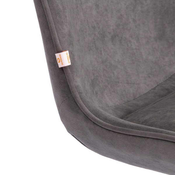 Кресло офисное TetChair «Style» (флок серый) фото № 8