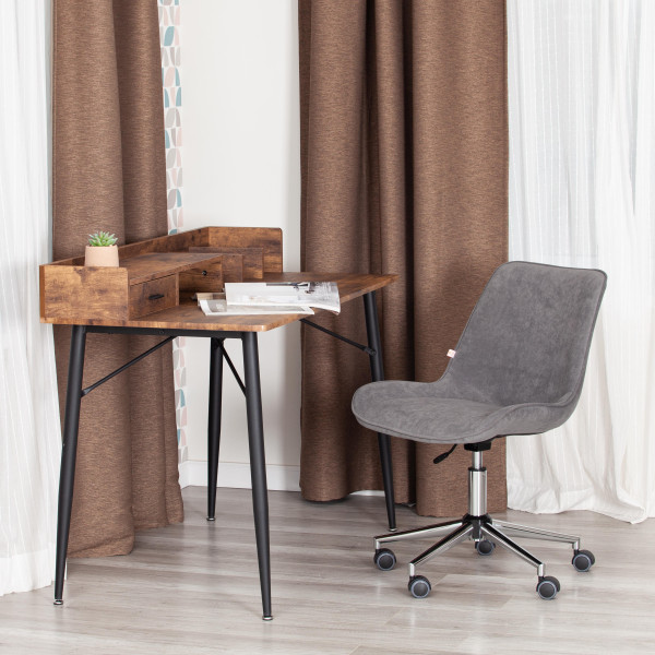 Кресло офисное TetChair «Style» (флок серый) фото № 11