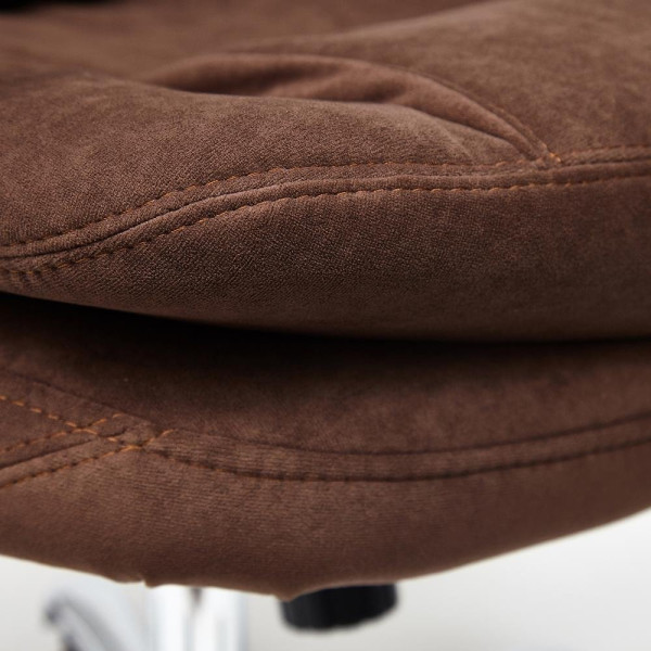 Кресло офисное TetChair «Softy Lux» (флок, коричневый, 6) фото № 17