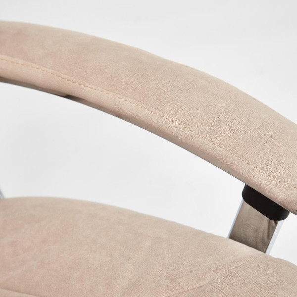 Кресло офисное TetChair «Softy Lux» (флок, бежевый) фото № 13