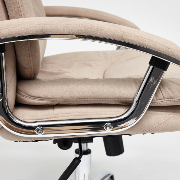 Кресло офисное TetChair «Softy Lux» (флок, бежевый) фото № 16