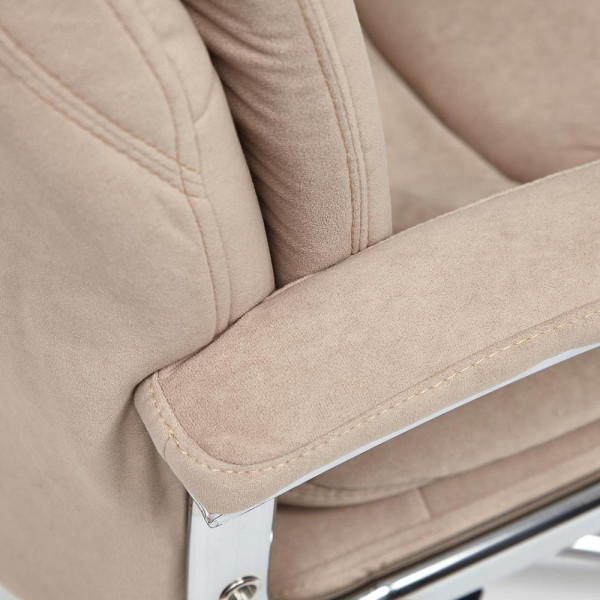Кресло офисное TetChair «Softy Lux» (флок, бежевый) фото № 20