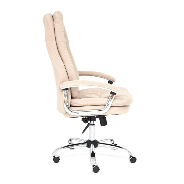 Кресло офисное TetChair «Softy Lux» (флок, бежевый) фото № 5