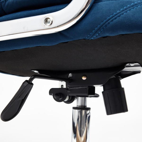 Кресло офисное TetChair «Softy Lux» (флок, синий, 32) фото № 9