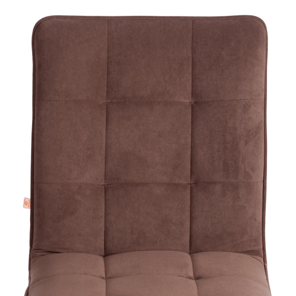 Кресло офисное TetChair «Zero» (флок, коричневый) фото № 6