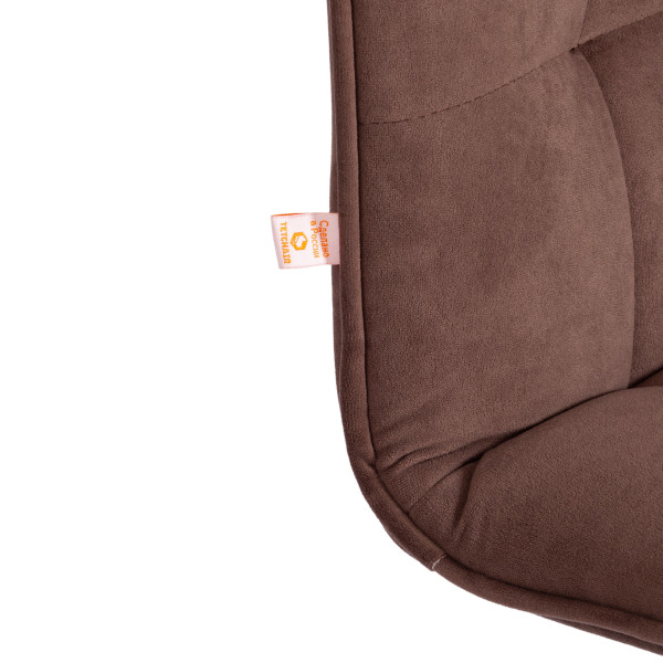 Кресло офисное TetChair «Zero» (флок, коричневый) фото № 8