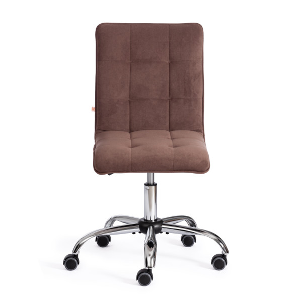 Кресло офисное TetChair «Zero» (флок, коричневый) фото № 5