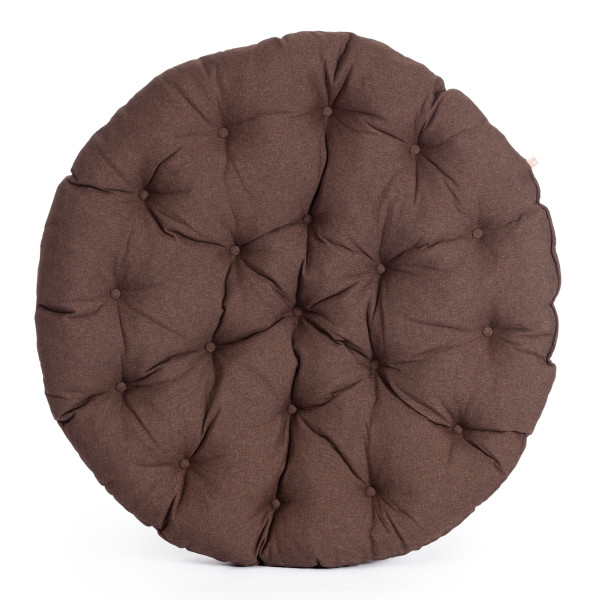 Кресло из ротанга «Папасан» (Papasan 23/01 Natural натуральный) + Подушка (ткань коричневая) фото № 13