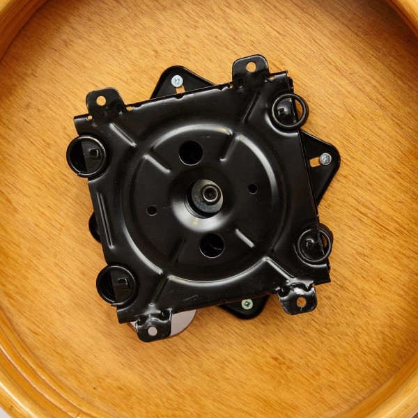 Кресло-качалка плетёное из ротанга «Папасан» (Papasan 23/01B Honey мёд) + Подушка (ткань коричневая) фото № 2