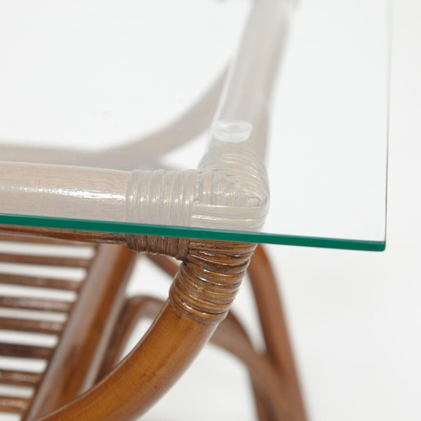 Столик кофейный из натурального ротанга «Venice» (coco brown (коричневый кокос)) фото № 3