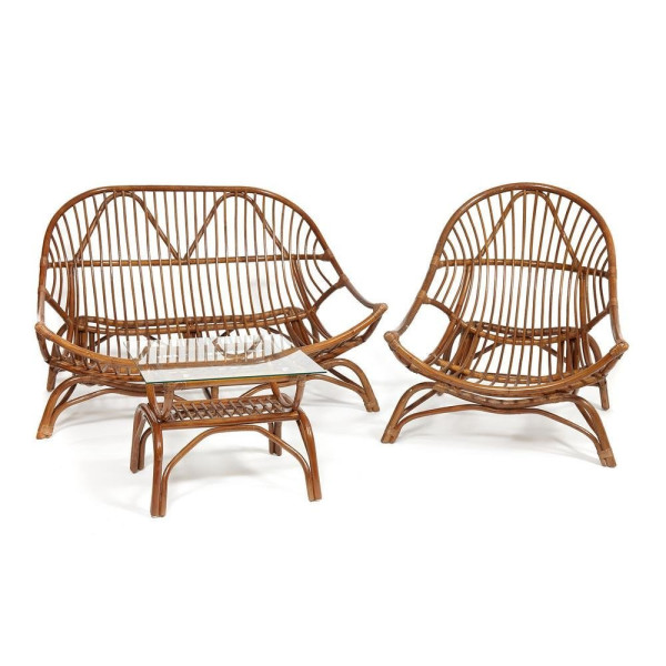 Столик кофейный из натурального ротанга «Venice» (coco brown (коричневый кокос)) фото № 6