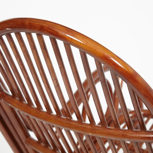 Кресло-качалка из натурального ротанга «Vienna» ( без подушки) (Pecan (орех)) фото № 4