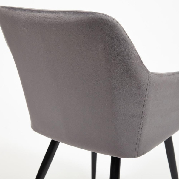 Кресло «Beata» (mod. 8266) (серый (G-062-40)/черный (13631)) фото № 5