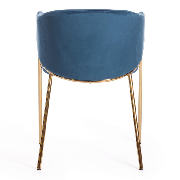 Стул KRONOS (mod. 8158) (синий/золотые ножки, G062-48 (13442)) фото № 4