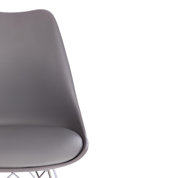 Стул TULIP IRON CHAIR (mod.EC-123) (серый) фото № 6