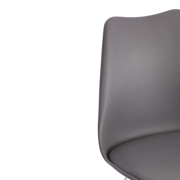 Стул TULIP IRON CHAIR (mod.EC-123) (серый) фото № 9