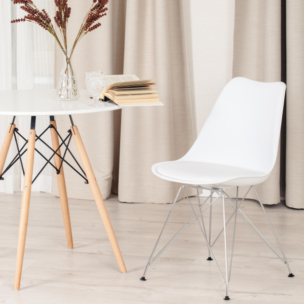 Стул TULIP IRON CHAIR (mod.EC-123) (белый) фото № 11