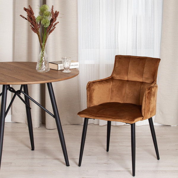 Кресло «Saskia» (mod. 8283) (серый (G-062-40)/черный (13633)) фото № 7