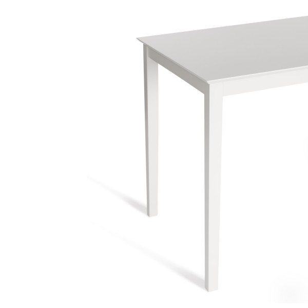 Обеденный комплект эконом «Hudson Dining Set» (стол + 4 стула) (Pure white (белый 2-1), ткань кор.-зол.) фото № 3