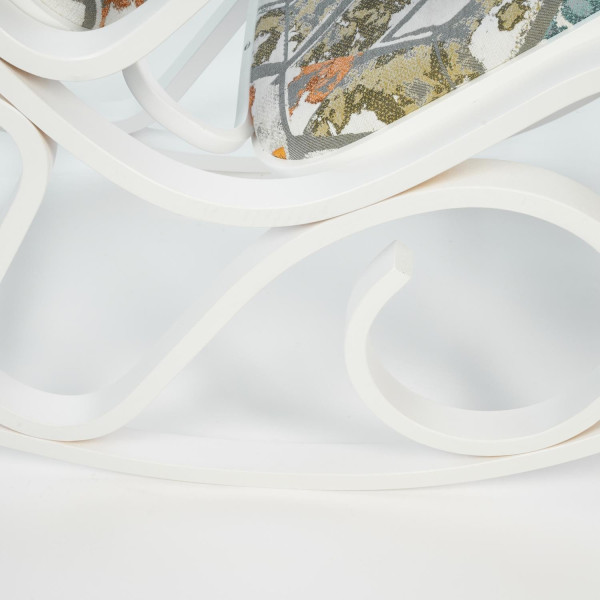 Кресло-качалка (mod. AX3002-2) (Белый/ткань орнамент) фото № 6