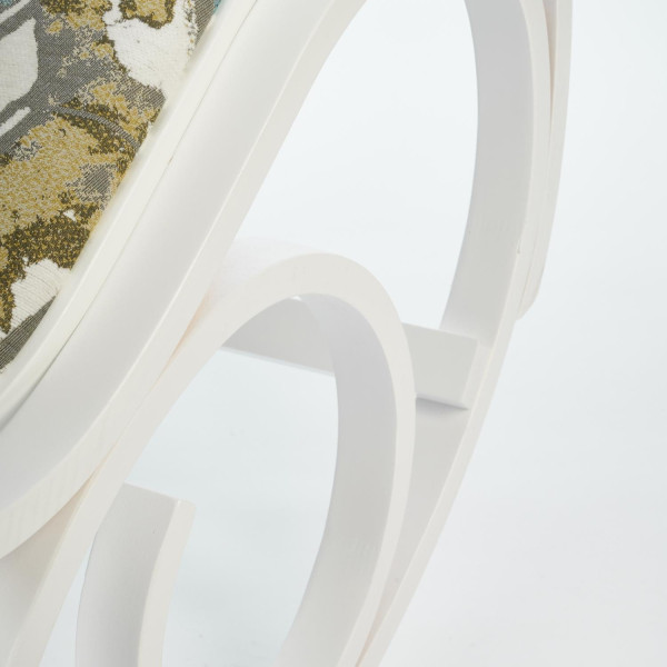 Кресло-качалка (mod. AX3002-2) (Белый/ткань орнамент) фото № 9