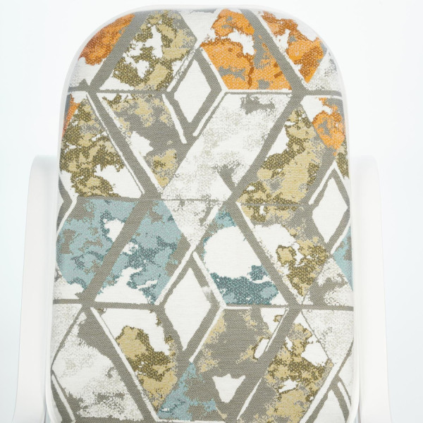 Кресло-качалка (mod. AX3002-2) (Белый/ткань орнамент) фото № 12