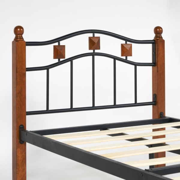 Кровать AT 126 + основание из деревянных ламелей (90 см x 200 см) фото № 4