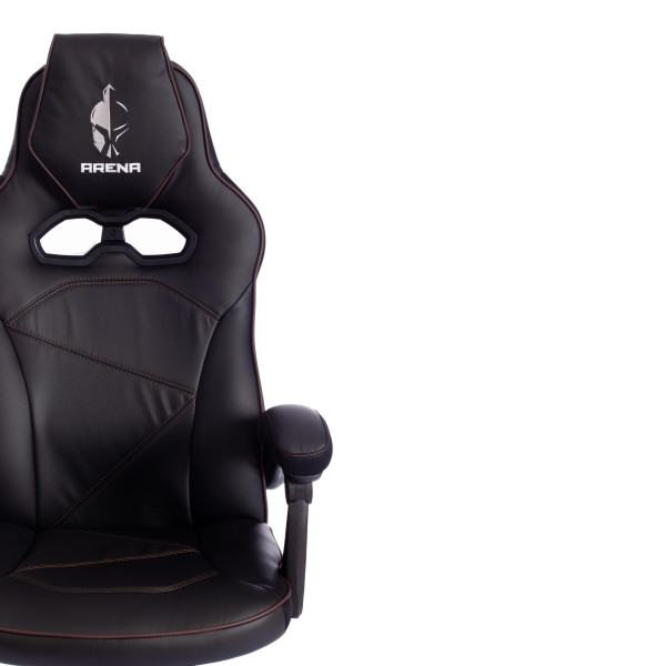 Кресло компьютерное «Arena» (черный/черный кож/зам) фото № 8