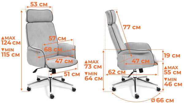 Кресло офисное «Charm» (Коричневый флок) фото № 12