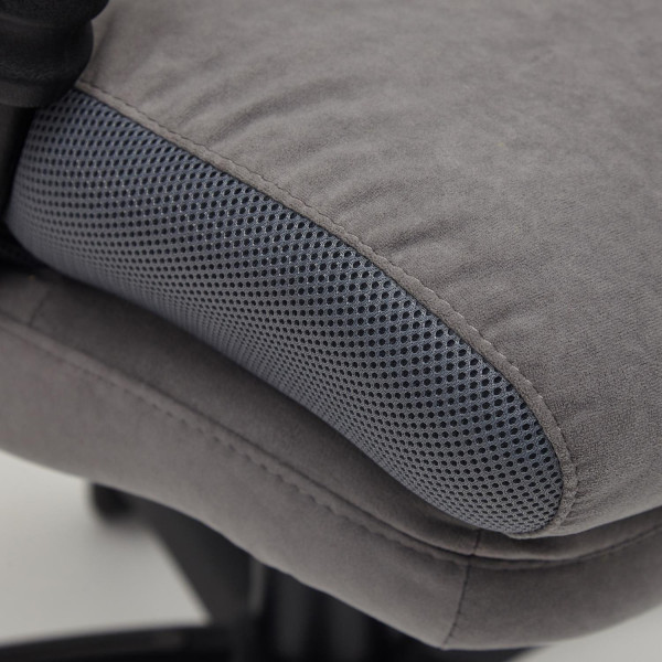 Кресло офисное «Duke» (флок/ткань серый/серый) фото № 14