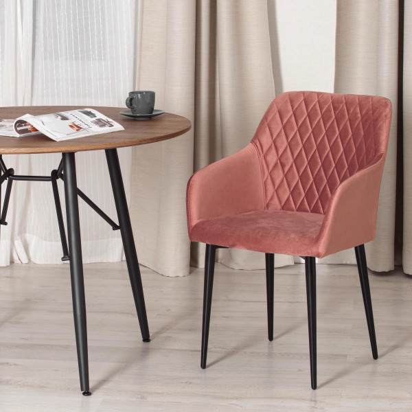 Кресло «Bremo» (mod. 708) ( коралловый barkhat 15 /черный) фото № 10