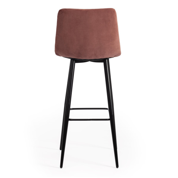 Стул барный «Chilly» (mod.7095б) (коралловый barkhat 15 /черный) фото № 4