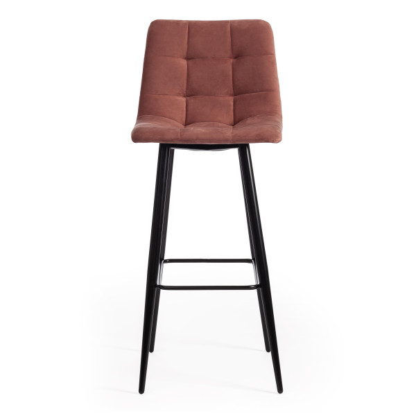 Стул барный «Chilly» (mod.7095б) (коралловый barkhat 15 /черный) фото № 5