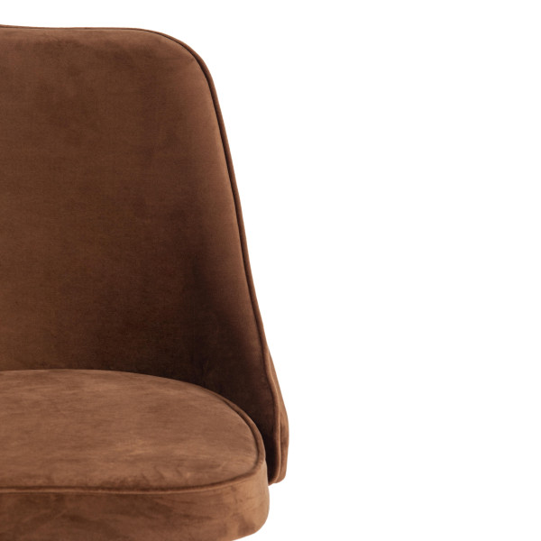 Стул барный «Kish» (mod. 714) (коричневый barkhat 11/черный) фото № 6