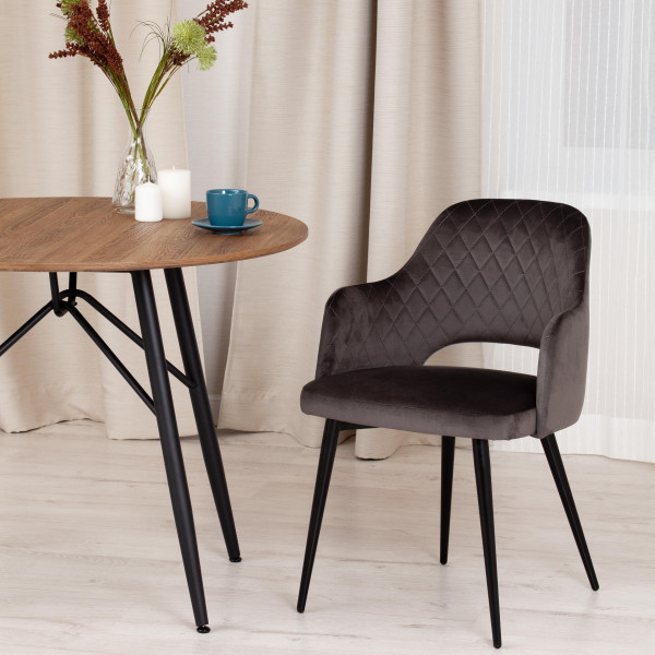 Кресло «Valkyria» (mod. 711) (темно-серый barkhat 14/черный) фото № 10