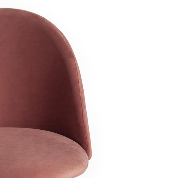 Стул «Monro» (mod. 710) (коралловый barkhat 15 /черный) фото № 6