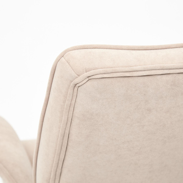 Кресло офисное «York» (флок бежевый) фото № 8