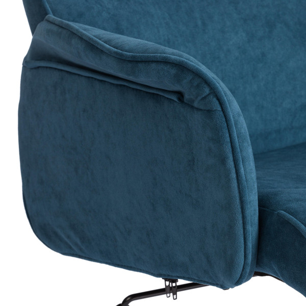 Кресло офисное «York» (флок синий) фото № 7