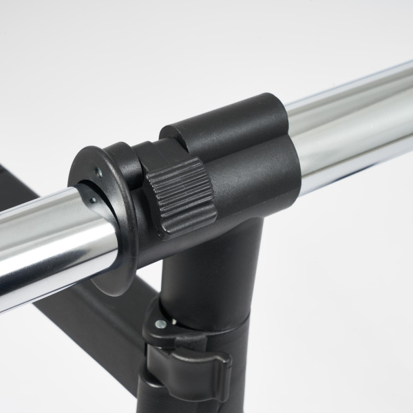 Вешалка раздвижная для гардеробной NY-3295 (хром/черный) фото № 6