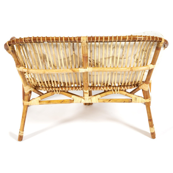 Комплект для отдыха «New Bogota Eco Skin» (стол+2 кресла+диван с подушками) (натуральный) фото № 6