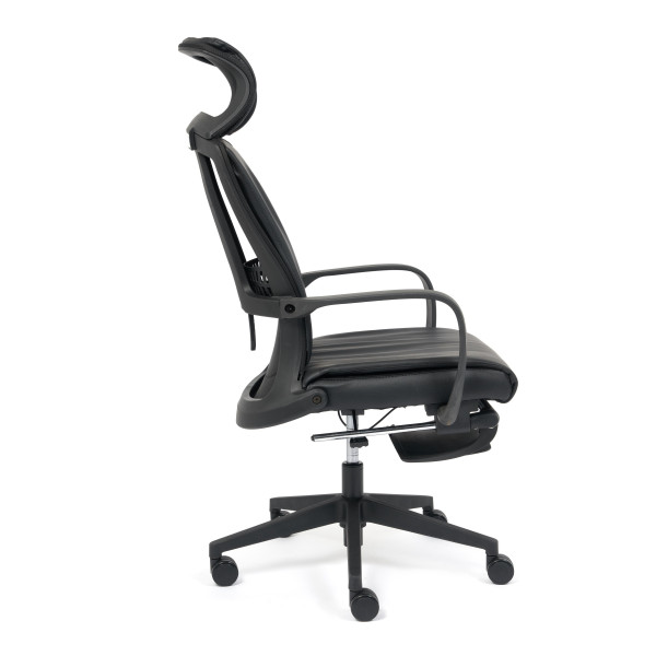 Кресло «Wing» (кож/зам, черный) фото № 3