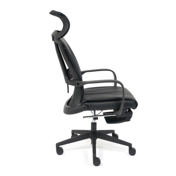 Кресло «Wing» (кож/зам, черный) фото № 10