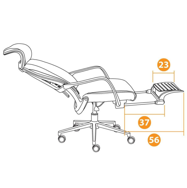 Кресло «Wing» (кож/зам, черный) фото № 24