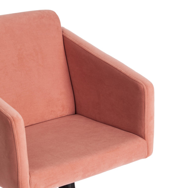 Кресло офисное «Milan» (хром флок, розовый, 137) фото № 9