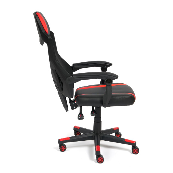 Кресло компьютерное «iRock» (кож/зам, черный/красный) фото № 7