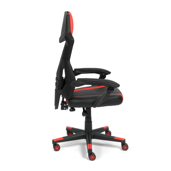 Кресло компьютерное «iRock» (кож/зам, черный/красный) фото № 8