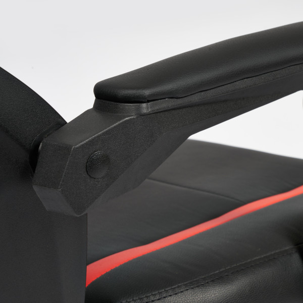 Кресло компьютерное «iRock» (кож/зам, черный/красный) фото № 15