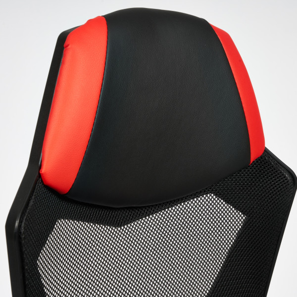 Кресло компьютерное «iRock» (кож/зам, черный/красный) фото № 18