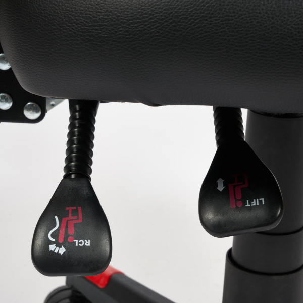 Кресло компьютерное «iRock» (кож/зам, черный/красный) фото № 19